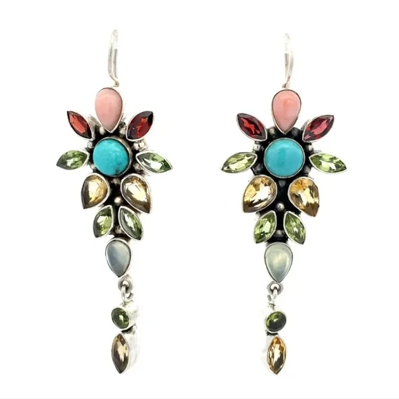 NICKY BUTLER LIMITED EDITION RAJ COLLECTION 925 Sterling Silver NB Earrings 3